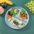 thumbnail image 2 of Huanglei Three Grid Fat Reducing Meal Plate Wheat Straw Fall Household Plate 3 Grid Plate Special Plate Kid Plate, 2 of 4