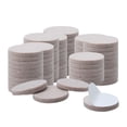 thumbnail image 1 of Uxcell 3/4" Almohadillas redondas autoadhesivas de fieltro antideslizantes para pisos, color beige, paquete de 80, 1 of 7