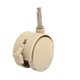 thumbnail image 3 of 4 piezas de ruedas giratorias de plástico de 2 pulgadas color beige con freno, 3 of 3