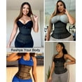 thumbnail image 6 of YAZI Waist Trainer for Women Latex Underbust JSculpt Double Training Belt Workout Sport Girdle, 6 of 13