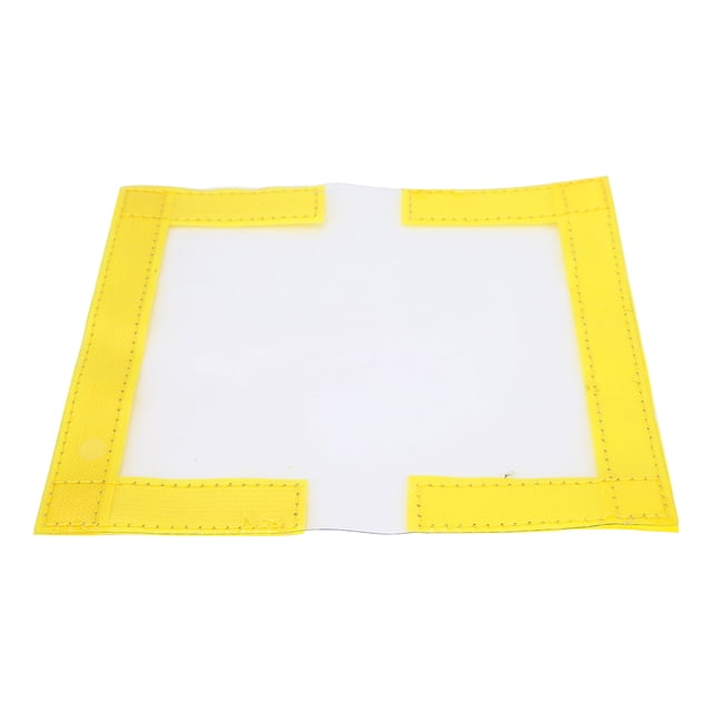 Fundas para anzuelos de pesca, bolsa de almacenamiento de cebo duradera, envoltura protectora de señuelos de nailon transparente para pescador, amarillo S