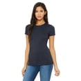 thumbnail image 1 of The Bella + Canvas T-Shirt pour Femmes Favorite - Bleu Marine Chiné - TG, 1 of 3
