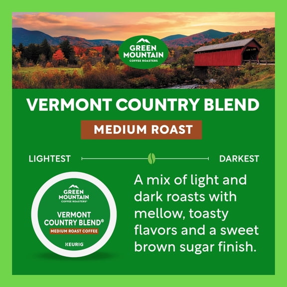Green Mountain Coffee Roasters Vermont Country Blend Medium Roast K-Cup Coffee Pods 10 ct - Pack of 1
