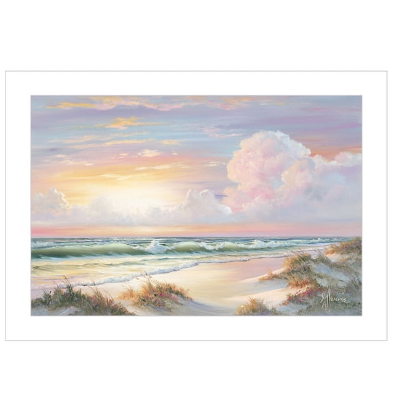 Golden Sunset on Crystal Cove by Georgia Janisse Print Wall Art Wood Multi-Color