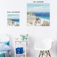 thumbnail image 6 of CDDposter Bicycle Wall Art Beach Canvas Wall Art Bicycle Canvas Art Wall Decor Wall Art Bike Seaside Bicycle and Flower Canvas Print for Living Room Bathroom Bedroom (bicycle, 24"x24"x1panel), 6 of 8