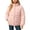 Pink, variant on Girls Stand Collar Zip Puffer Jacket Side Hand Pockets Windproof Warm Lightweight Winter School Outdoor Camping Travel Outer Coat for Kids