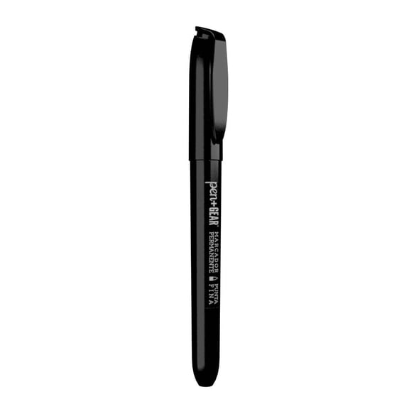 Marcador Pen+Gear Permanente Punto Fino Negro