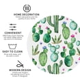 thumbnail image 3 of Pofeuu Cactus Plants1 Print Coasters for Drinks, 4Pack PU Leather Coasters, Bar Drink Coasters for Tabletop Protection, Furniture from Damage-Round Shape, 3 of 6