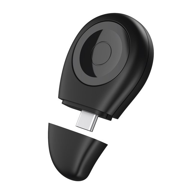 Cargador inalámbrico Mini Dock Cargador Smartwatch para Apple Watch 8 7 (TIPO C Negro)