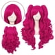 thumbnail image 2 of Double Ponytail Long Curly Hair Costume Cosplay Wig Little Pony Anime Party, 2 of 5