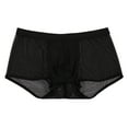 thumbnail image 1 of FhsagQ Underwear Mens Underwear Boxers Briefs Pack Super Fit Mens Low Rise Briefs Ice Thread Underpants Fashion Ride up Underwear Pant Men Underwear Pack Briefs 2Xl Comfortsoft Black L, 1 of 4