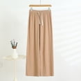 thumbnail image 5 of BUIGTTKLOP Womens Pajamas Sets Puff Short Sleeve Tops Drawstring Ealstic Waisted Wide Leg Pants Comfy Homewear, 5 of 6