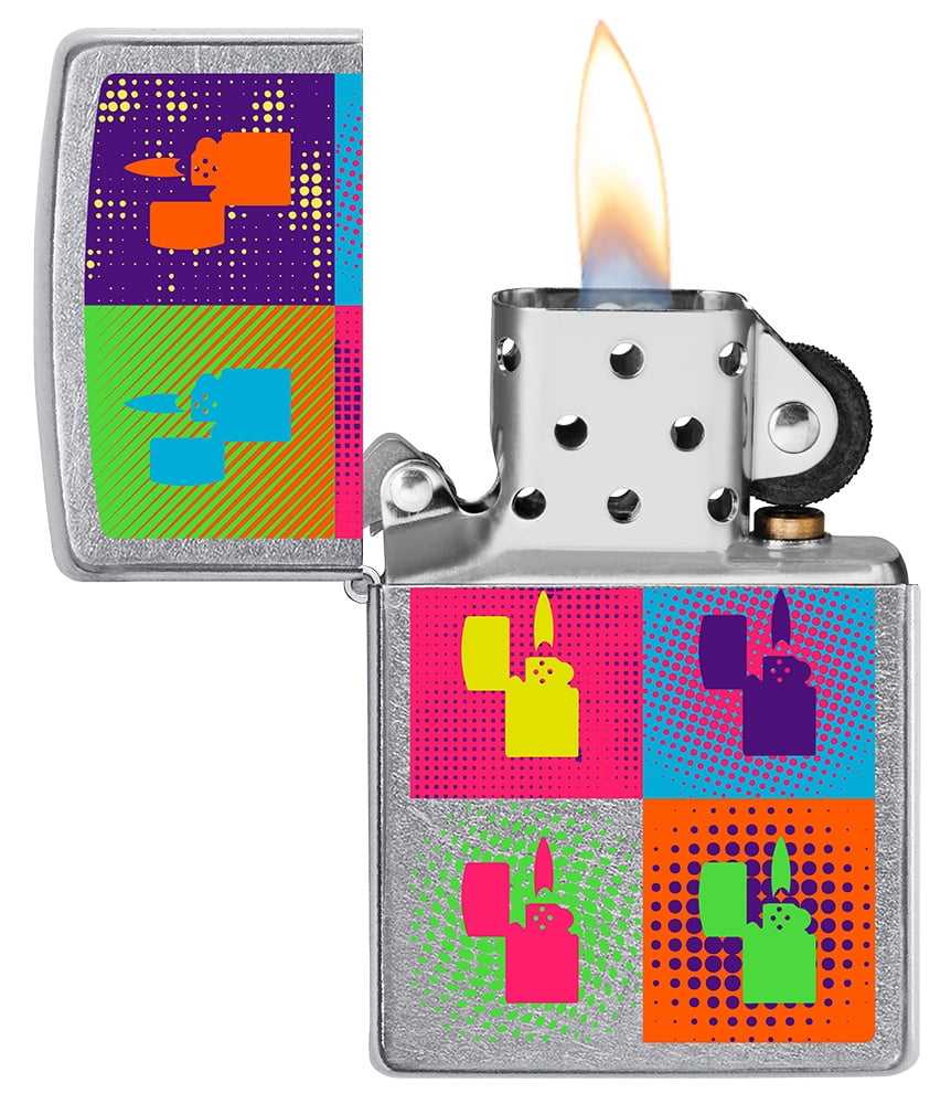 Genuine Zippo 207 Windproof Lighter with Colorful Multi Zippo Pop Art
