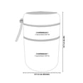 thumbnail image 5 of TAZA TERMO DOBLE ESPACIO DESMONTABLE Acero inoxidable, 2 contenedores, ideal para líquidos y sólidos, incluye cuchara desmontable, anillo de goma anti derrames, válvula de salida de vapor., 5 of 5