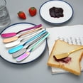 thumbnail image 3 of TNOBHG Stainless Steel Spatula Butter Spatula Stainless Steel Cheese Cutter Rust-proof Bread Jam Cream Spreader Kitchen Gadget for Home Durable Butter, 3 of 8
