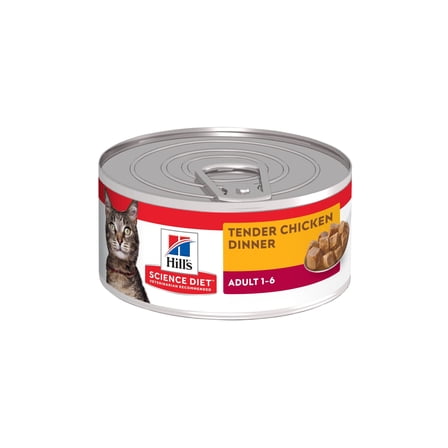 Hill's Science Diet Tender Chicken Dinner Wet Cat Food, 5.5oz Can 24pk
