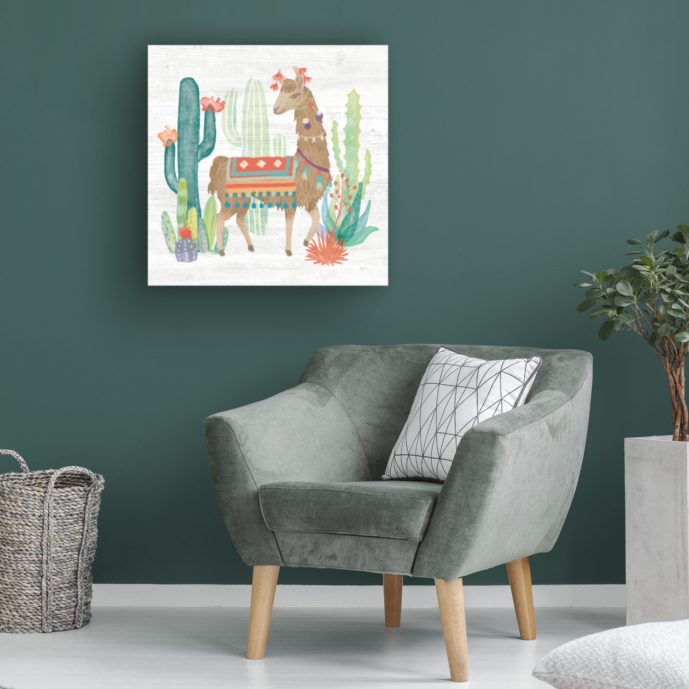 Mary Urban 'Lovely Llamas III' Canvas Art