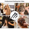 thumbnail image 5 of 6 PCS Black Sectioning Hair Clips for Styling, Plastic Hairdresser Clips for Hair, Non-Slip & No Trace Duckbill Hair Clips of All Hair Types, Professional Hair Clips for Women Girls Salon(4.9 CM), 5 of 5