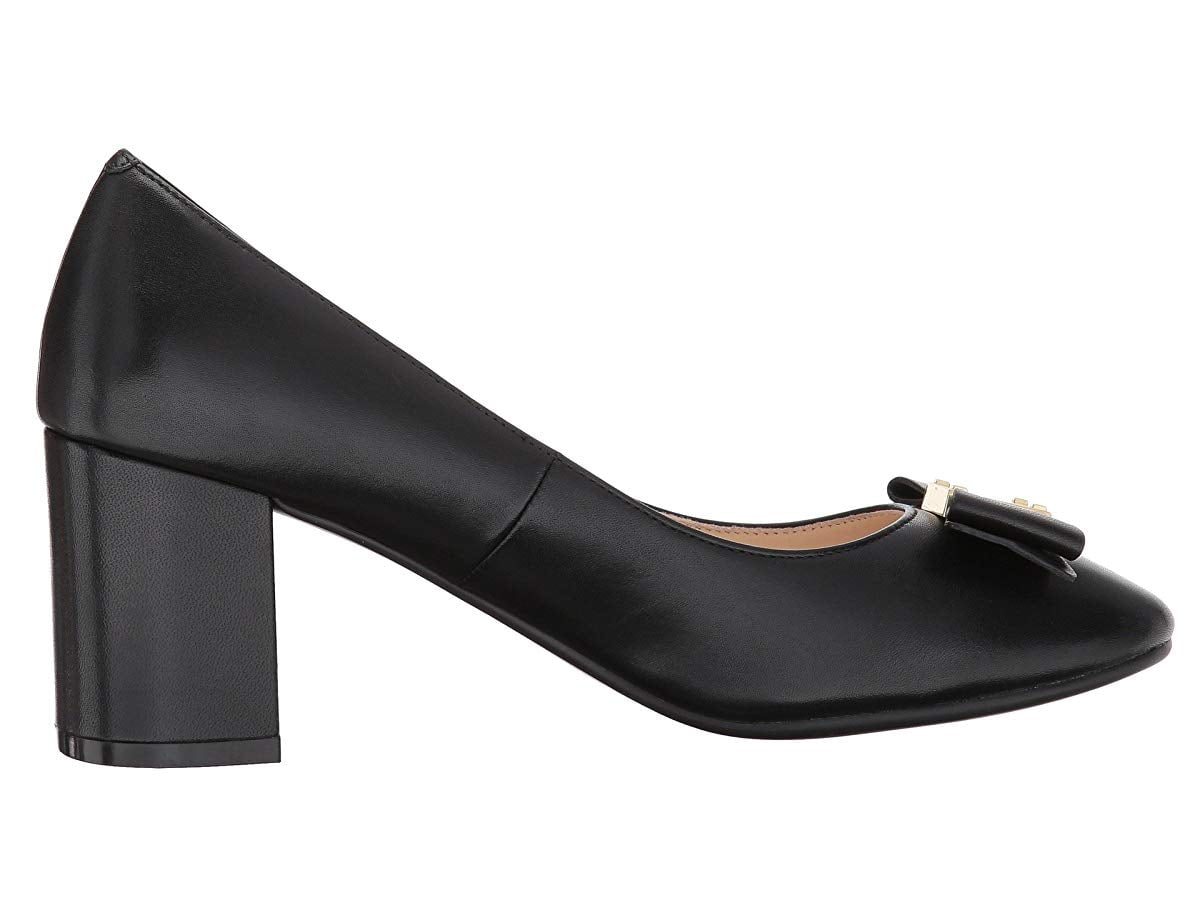 Cole Haan Tali Bow Pump Black Leather 