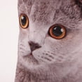 thumbnail image 3 of Esquirla Simulation Cat Shape Plush Toy Stuffed Throwing Pillow Cozy Cushion - Gray, 3 of 8