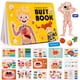 thumbnail image 1 of Freebear Montessori Busy Book for Kids, Human Body Anatomy Book for Toddlers, Preshool Kindergarten Learning Activities, Autism Sensory Toys, Travel Toys, Gifts for Girls and Boys 4 5 6 7 8 Years, 1 of 5