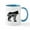 White/Blue Inside, variant on CafePress - WOLF WILD Mugs - 11 oz Ceramic Mug - Novelty Coffee Tea Cup