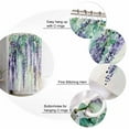 thumbnail image 5 of Small Stall Shower Curtain 36x78 Inch Narrow Half Size Moroccon Bath Curtains Bathroom Decor Purple Leaves Waterproof Fabric Shower Curtain Set with Hooks 36 Inch, 5 of 6