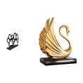 thumbnail image 1 of Servilletero De Hierro Con Forma De Cisne, Multiusos, Porta Billetes, Estatua Decorativa, Colección, Linda Huella De Perro, Pieza De Arte Moderno De Mesa, Escultura Animal, Elegante, 1 of 8