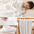 thumbnail image 2 of Dvumao Muslin Blanket With Ruffle Soft Breathable Cotton, 2 of 7