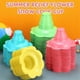 thumbnail image 4 of 200 Pieces 4 Oz Colorful Shaved Ice Cups Flower Shaped Snow Cone Cups Leak Proof Plastic Snack Ice C, 4 of 5