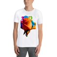 thumbnail image 3 of Summer Men Tee ShirtFlowers (25) Graphic Letter Print T Shirts Crew Neck Short Sleeves Sports Sizes XS-5XL, 3 of 5