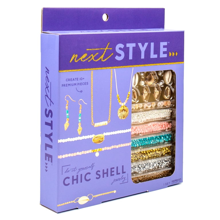 Next Style Do It Yourself Chic Shell Gold Jewelry Set - Walmart.com