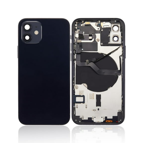 Replacement Back Housing Cover With Parts For Apple iPhone 12 - Black