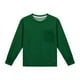thumbnail image 4 of Cowsor Girl's Crew Neck Solid Color Sweatshirts with No Hood Casual Color Block Long Sleeve Pullover Tops, 4 of 7