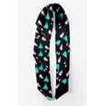thumbnail image 2 of Bimba Black Snowman & Tree Christmas Printed Pure Silk Scarf Neck Wrap Summer Hair Bandanas For Women 40 x 40 Inches, 2 of 6