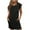 Black, variant on Diufon Casual Dresses for Women Round Neck Short Sleeve Dress Summer Solid Color Dress with Pockets