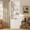 White, variant on 72" Tall Bookshelf with Doors, 6-Tier Modern Bookcase and Storage Cabinet, Display Shelves with Anti-Tip Kit for Living Room, Bedroom, and Home Office Decor Oak