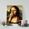 thumbnail image 3 of P&L Art Mona Lisa Canvas Art, Funny Mona Lisa Parody Canvas Art - Wooden Framed Bathroom Wall Decor, Perfect Holiday Gift for Everyone, Easy to Hang, 3 of 8