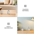 thumbnail image 3 of QUMIIRITY 5Ud Bolas Decorativas Transparentes Para Manualidades Y Eventos Color Plata, 3 of 8