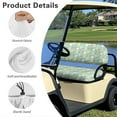 thumbnail image 6 of Yuyamidu Golf Ball Golf Cart Bench Seat Cover Backrest Cover for Club Car Flower Golf Cart Seat Cover Golf Gifts Women Golf Cart Accessories, Green, 6 of 7