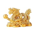 thumbnail image 2 of AMLESO Chinese Dragon Resin Statue ornament Sculpture Collection Good Luck Office decor Aureate, 2 of 8