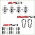 thumbnail image 4 of ColourTree 6 Inch Hardware Kit for Rectangle/Square Sun Shade Sail Canopy, 316 Military-Grade Stainless Steel, 4 of 6