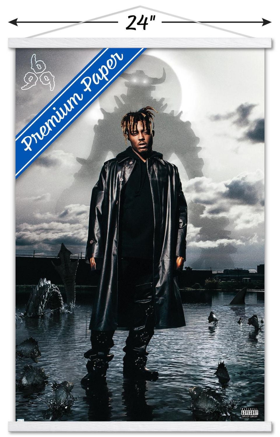 Juice WRLD - Fighting Demons Album Cover Wall Poster, 22.375" x 34"