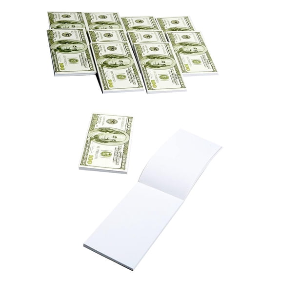 $100 Notepads (2Dz) - Party Favors - 24 Pieces