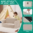 thumbnail image 4 of Sofá Infantil Zorvoxz 2 en 1 Sillón para Niños de 1 a 3 Años con Suave Forro de Felpa, 4 of 8