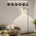 thumbnail image 3 of Smart Led Floor Lamp for Living Room,Modern Dimmable Standing Lamp with APP Control & RGB Colors Tall Lamp with Hanging Lampshade for Living Room, Bedroom, Office, 3 of 7
