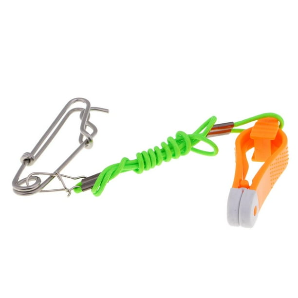 Clips de liberación del downrigger Líder de 17" con Long Line Snap naranja kusrkot Clip de liberación Power Grip