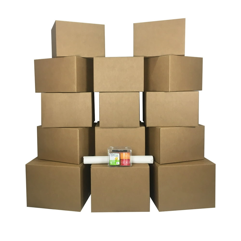 uBoxes Moving Boxes 1 Room Bigger Moving Kit 14 Boxes plus Supplies