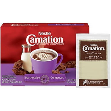 Nestle Carnation Hot Chocolate, Marshmallow, (10ct x 25g)