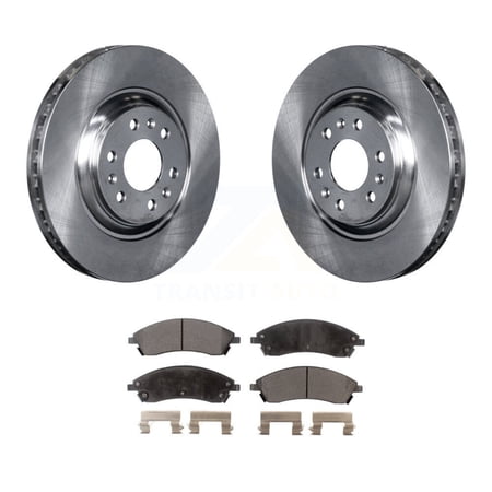 Transit Auto Front Disc Brake Rotors and Ceramic Pads Kit for Car 2004-2009 Cadillac SRX K8T-100044